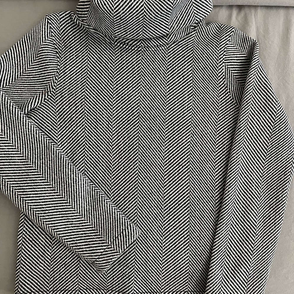 Adorable black and white J Crew turtleneck
